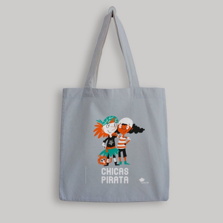 BOLSA DE TELA CHICAS PIRATA GRIS