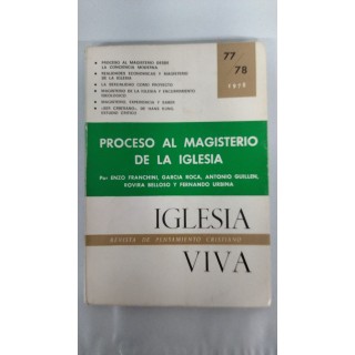 Proceso al Magisterio de la Iglesia