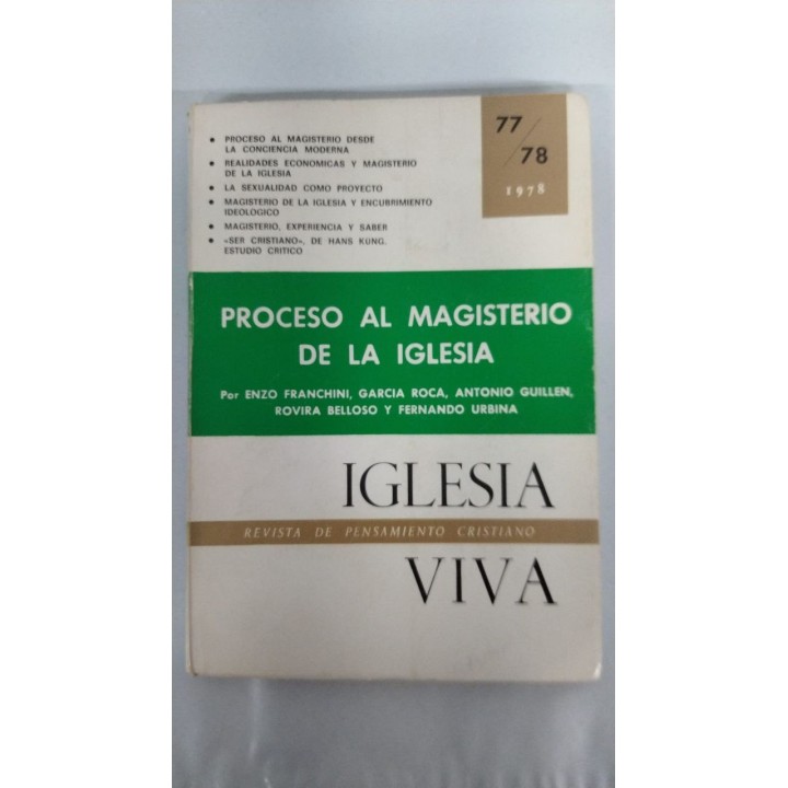 Proceso al Magisterio de la Iglesia
