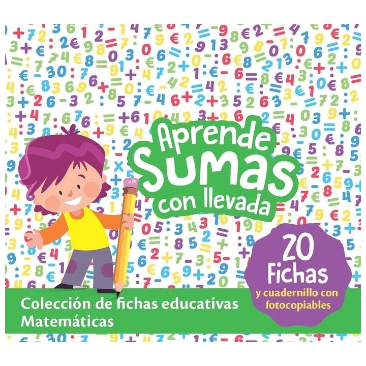 CAJAS EDUCATIVAS MATEMATICAS APRENDE SUMAS CON LLEVADA.