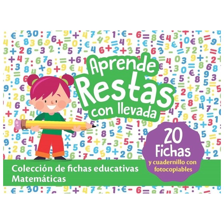 CAJAS EDUCATIVAS MATEMATICAS APRENDE RESTAS CON LLEVADA.