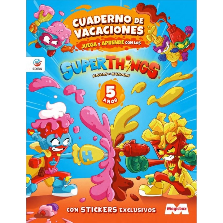 CUADERNO DE VACACIONES JUEGA Y APRENDE SUPERTHINGS LEGENDS