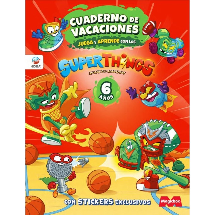 CUADERNO DE VACACIONES JUEGA Y APRENDE SUPERTHINGS LEGENDS