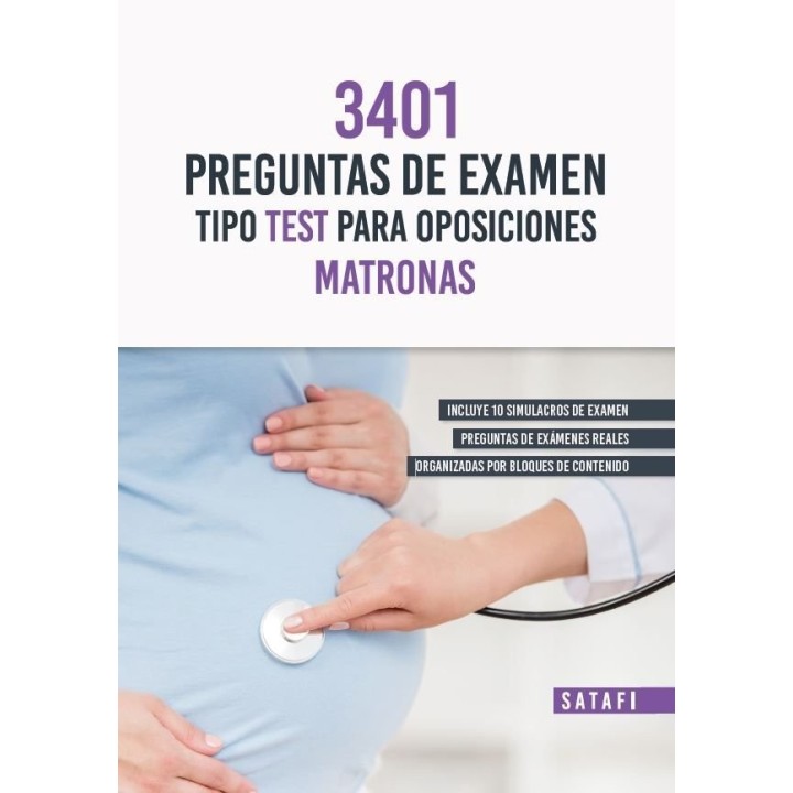 MATRONAS 3401 PREGUNTAS DE EXAMEN TIPO TEST PARA OPOSICIONE