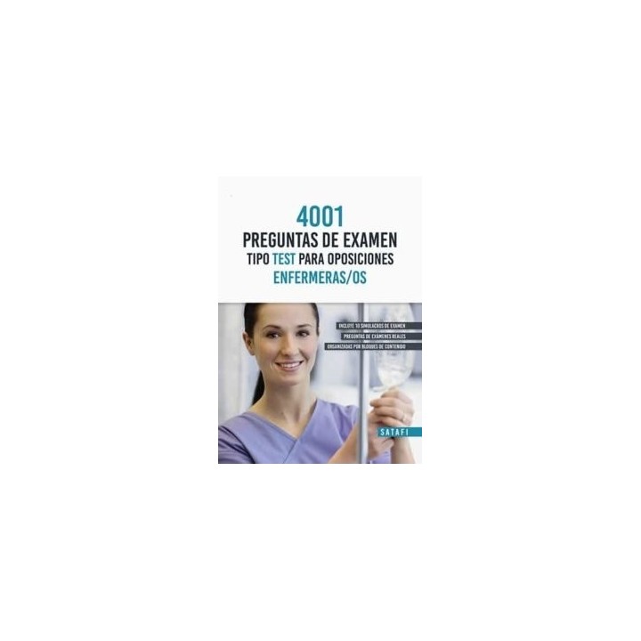 4001 PREGUNTAS DE EXAMEN TIPO TEST PARA OPOSICIONES ENFERME