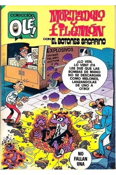 Colección Olé N 205. Mortadelo y Filemón con El Botones Sacarino. No Fallan una