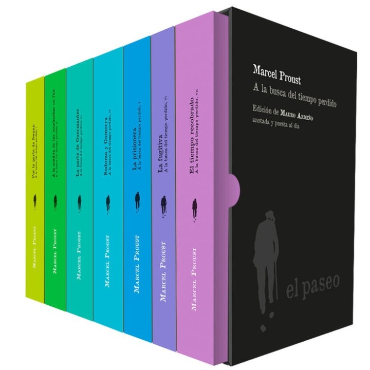 ESTUCHE VACIO PARA 7 VOLUMENES PROUST