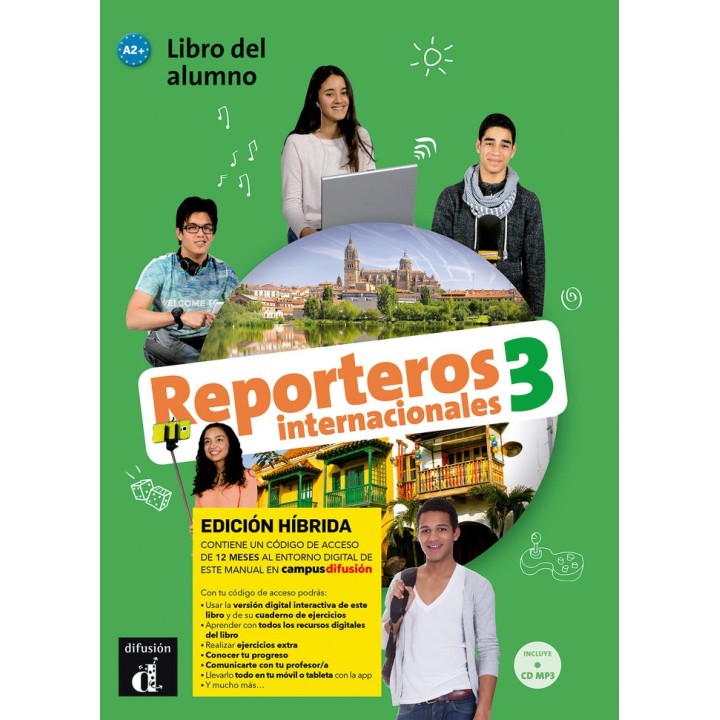 REPORTEROS INTERNACIONALES 3 ED HIBRIDA ALUMNO