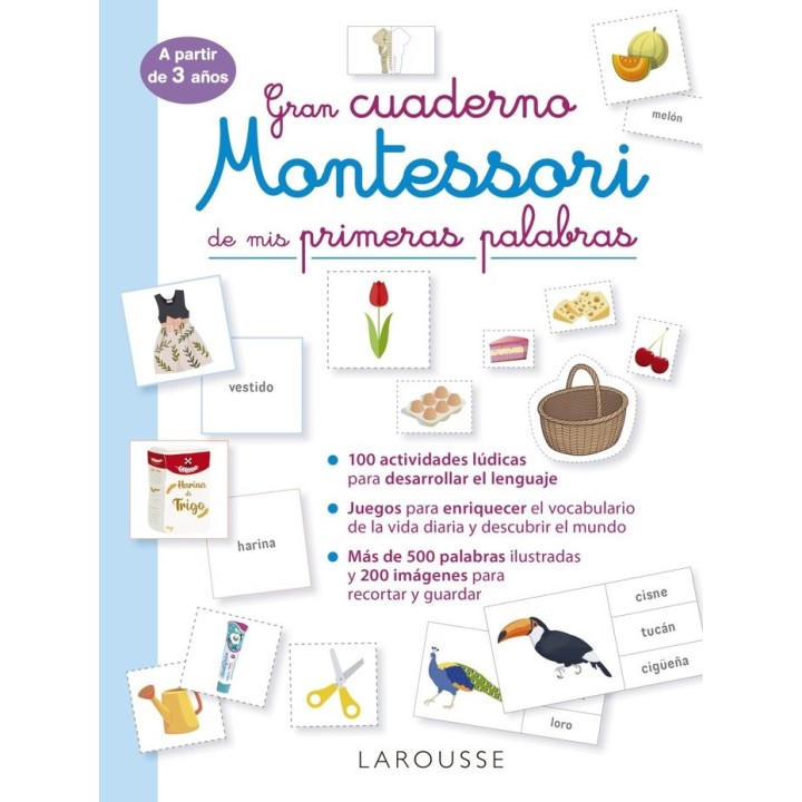 GRAN CUADERNO MONTESSORI DE MIS PRIMERAS PALABRAS