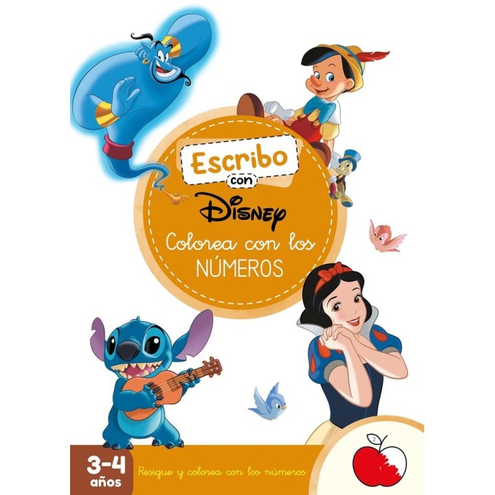 ESCRIBO CON DISNEY COLOREA CON LOS NUMEROS