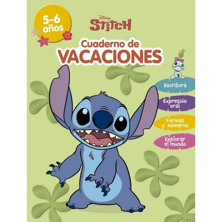 STITCH 5 6 AÑOS DISNEY CUADERNO DE VACACIONES