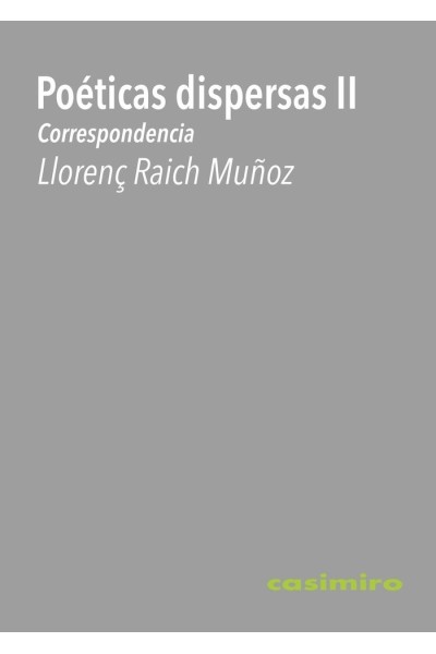 POETICAS DISPERSAS II CORRESPONDENCIA