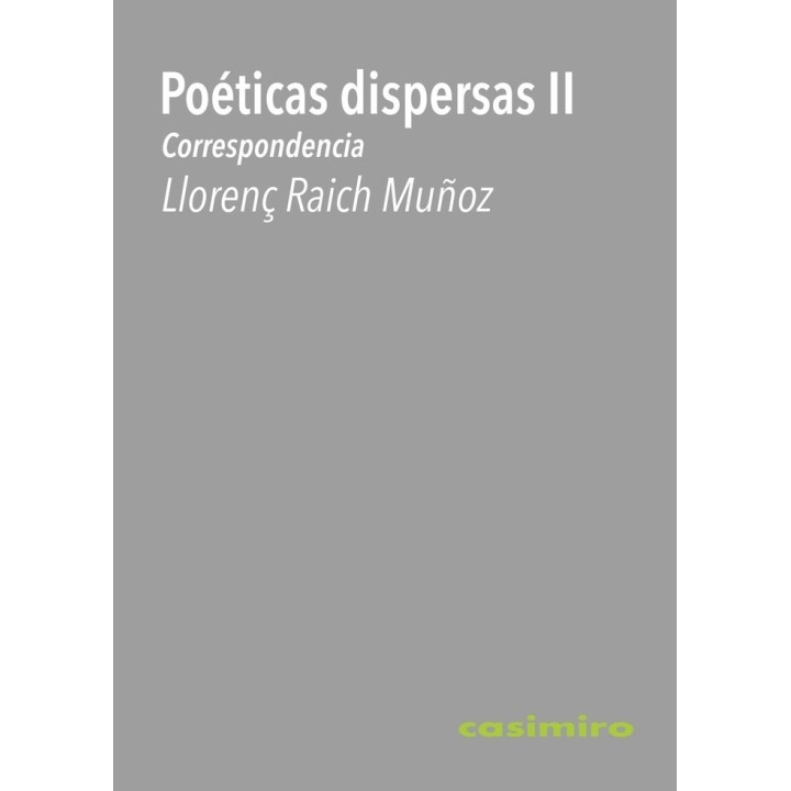 POETICAS DISPERSAS II CORRESPONDENCIA