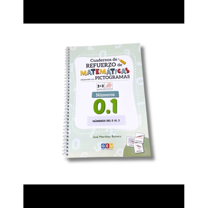 CUAD.REFUERZO MATEMATICAS NUMEROS 0.1 CON PICTOGRAMAS