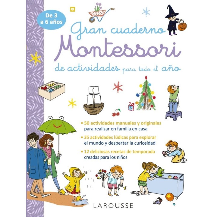 GRAN CUADERNO MONTESSORI DE ACTIVIDADES PARA TODO EL AÑO