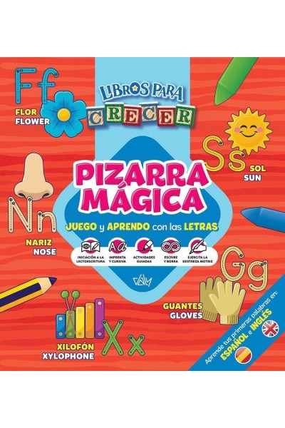 PIZARRA MAGICA LETRAS Y NUMEROS BILINGUE