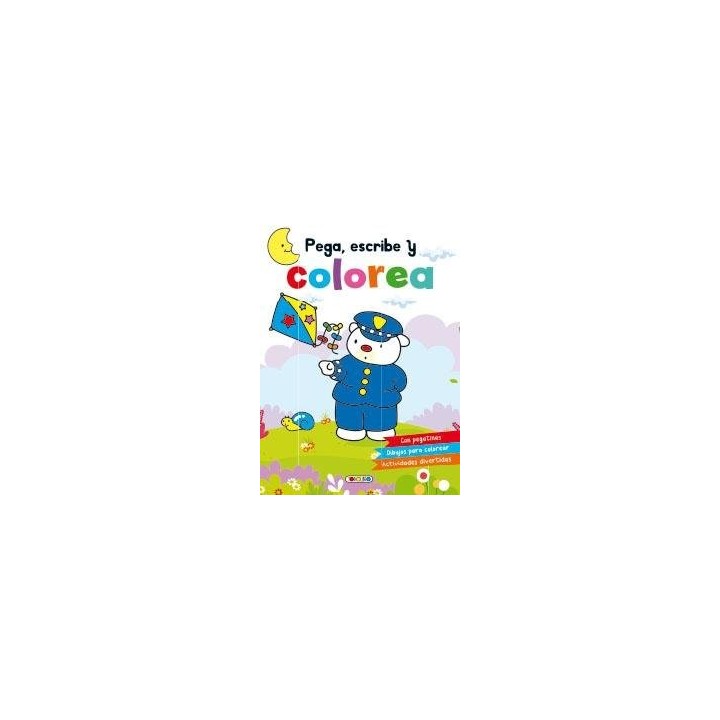 POLICIA PEGA ESCRIBE Y COLOREA
