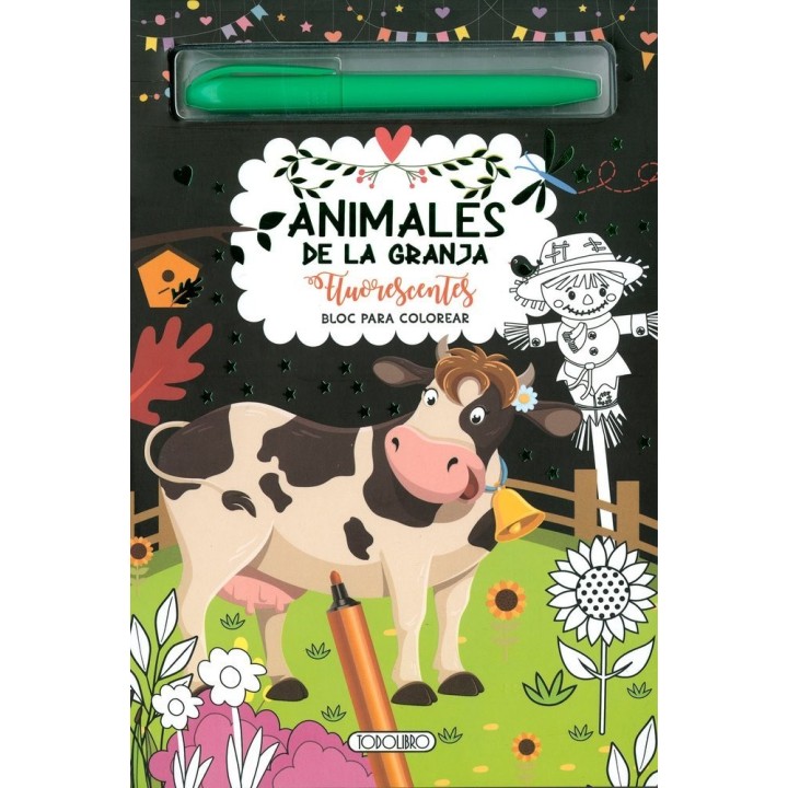 ANIMALES DE LA GRANJA FLUORESCENTES