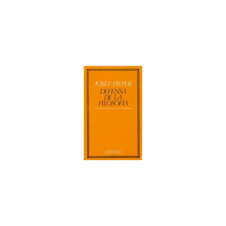 DEFENSA DE LA FILOSOFIA