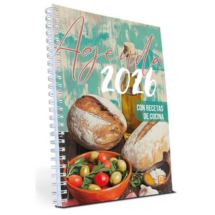 AGENDA 2026 CON RECETAS DE COCINA