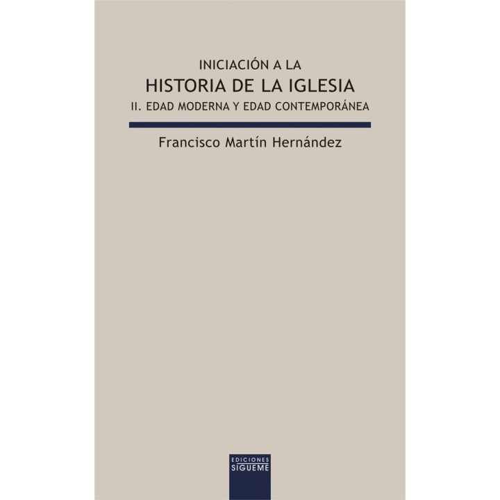 INICIACION A LA HA.DE LA IGLESIA II EDAD MODERNA Y ED