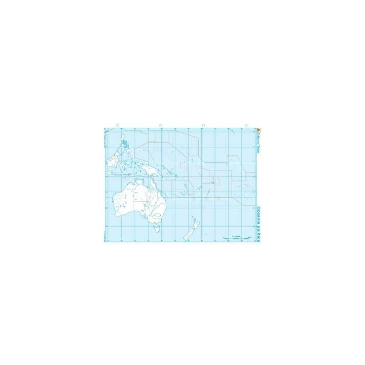 MAPA MUDO OCEANIA POLITICO (100 UDS)