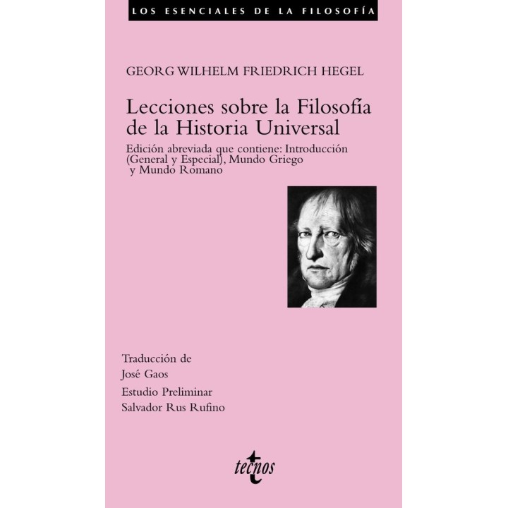 TECNOS LECCIONES SOBRE LA FILOSOFIA