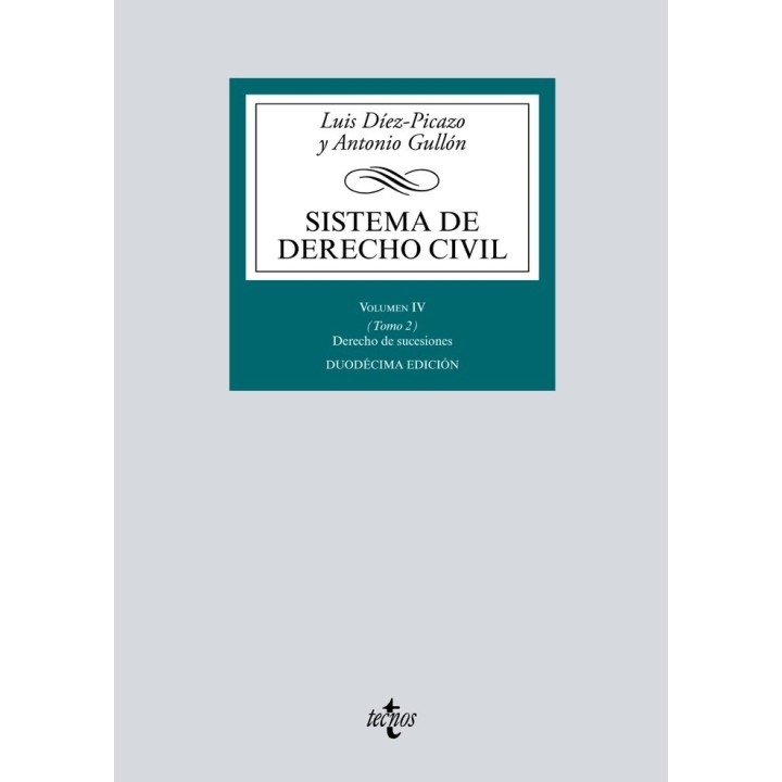 SISTEMA DE DERECHO CIVIL VOL.IV TOMO 2 DERECHO SUCESIONES