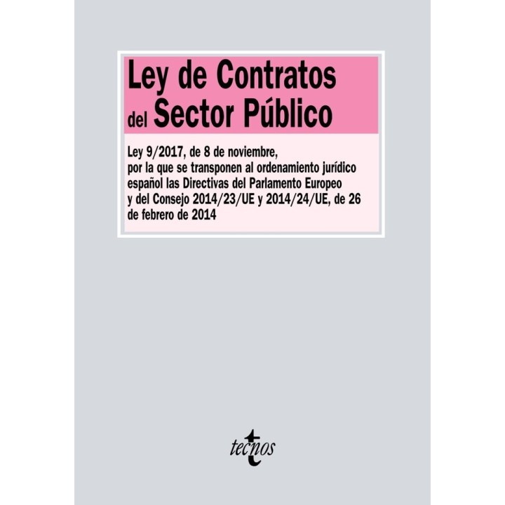 LEY DE CONTRATOS DEL SECTOR PUBLICO