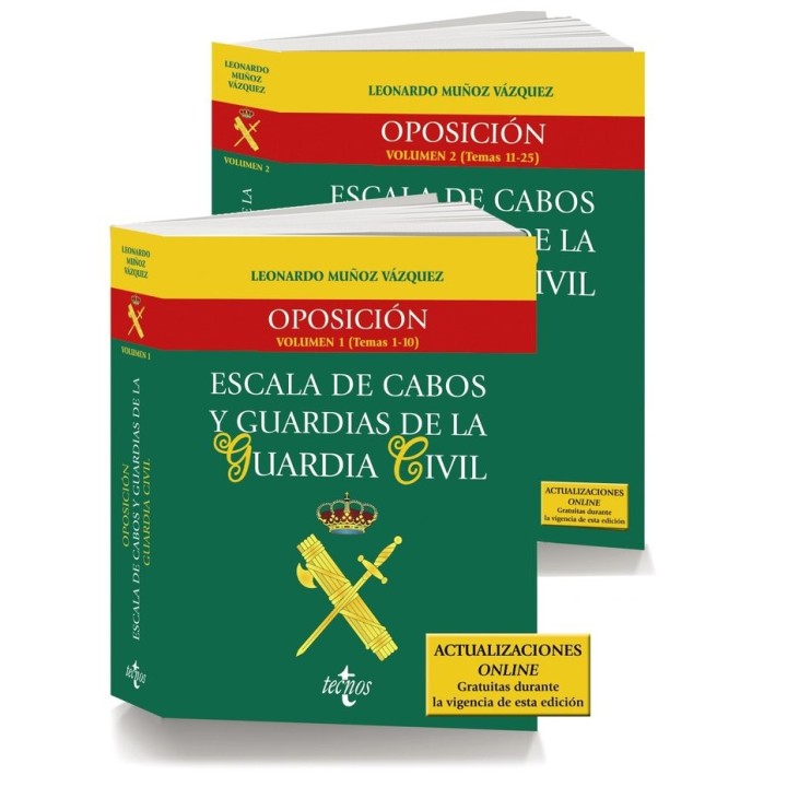 PACK OPOSICION ESCALA DE CABOS Y GUARDIAS DE LA GUARDIA CIVI