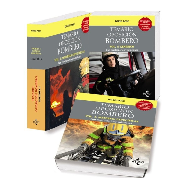 PACK TEMARIO OPOSICION BOMBERO
