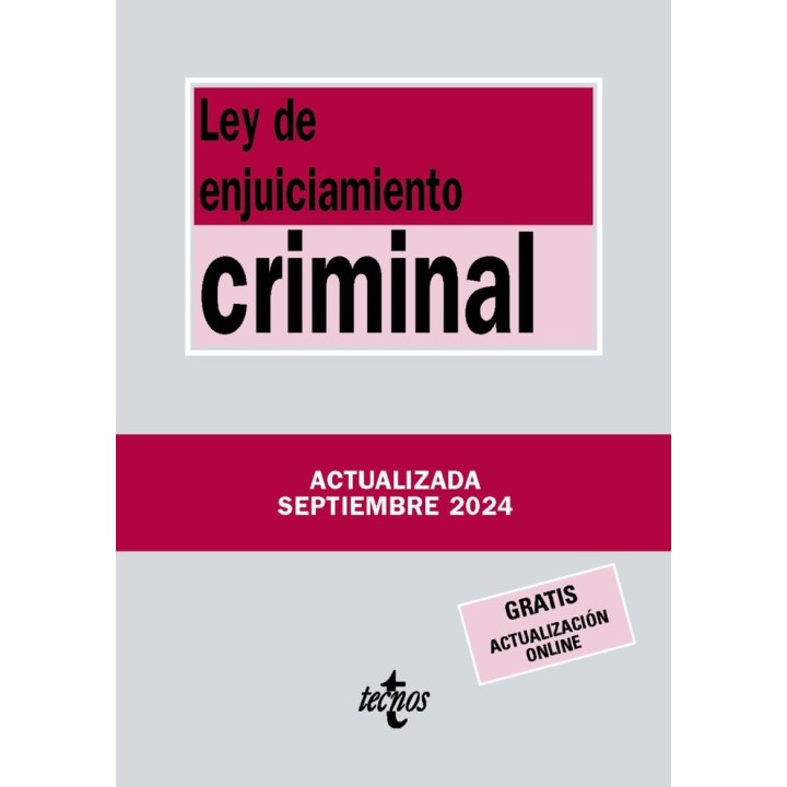 LEY DE ENJUICIAMIENTO CRIMINAL 8ªED