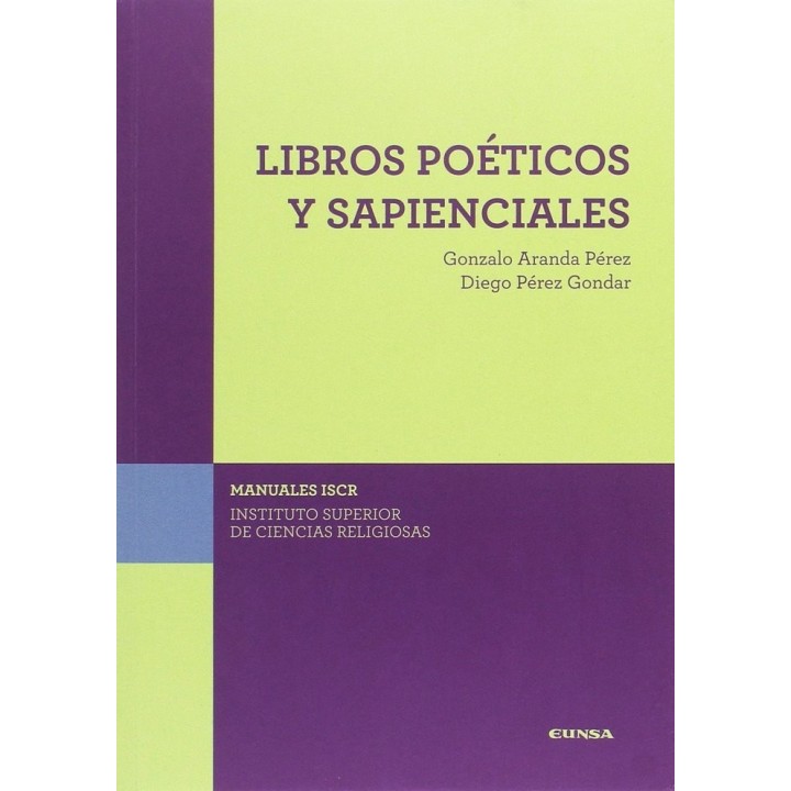 LIBROS POETICOS Y SAPIENCIALES (ISCR)