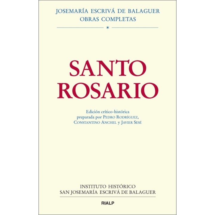 SANTO ROSARIO ED. CRITICO HISTORICA
