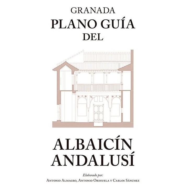 GRANADA PLANO GUIA DEL ALBAICIN ANDALUSI