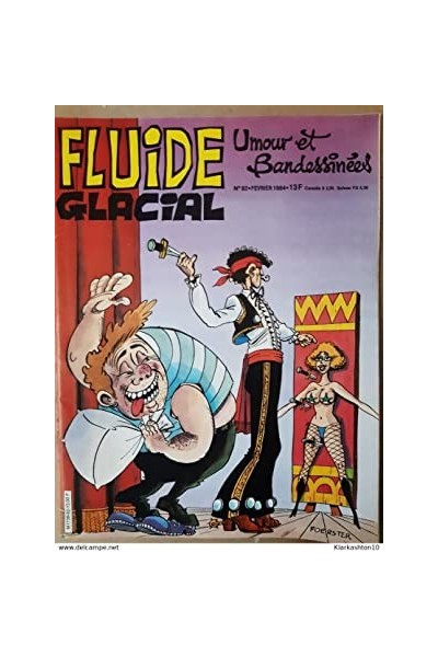 FLUIDE GLACIAL MAGAZINE UMOUR ET BANDESSINES N°92 Février 1984