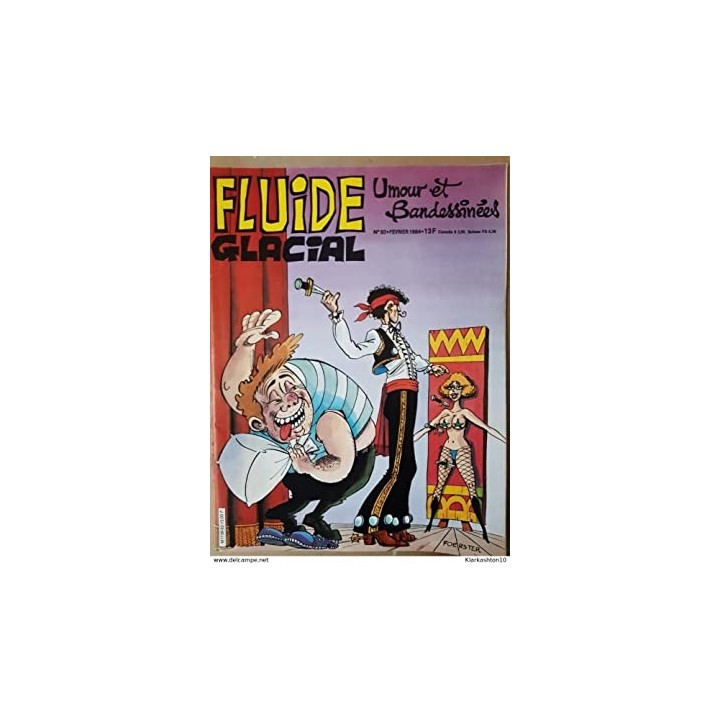 FLUIDE GLACIAL MAGAZINE UMOUR ET BANDESSINES N°92 Février 1984