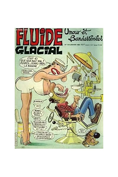 FLUIDE GLACIAL MAGAZINE UMOUR ET BANDESSINES N° 115 Janvier 1986