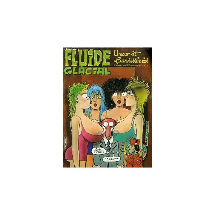 FLUIDE GLACIAL MAGAZINE UMOUR ET BANDESSINES N° 71 Mai 1982