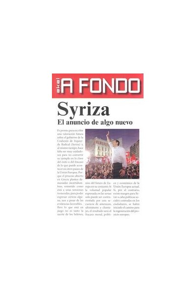 SYRIZA EL ANUNCIO DE ALGO NUEVO