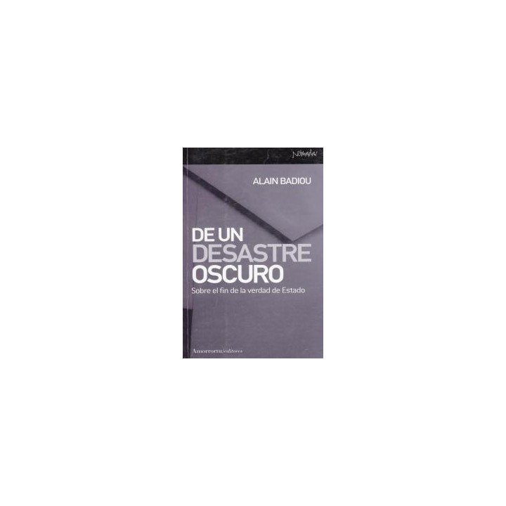 DE UN DESASTRE OSCURO