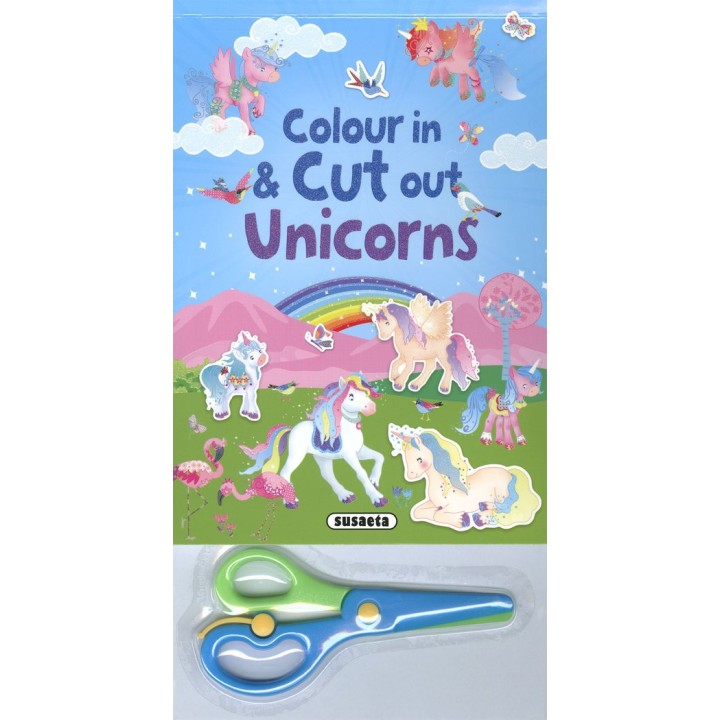COLOUR IN & CUT OUT UNICORNS 2