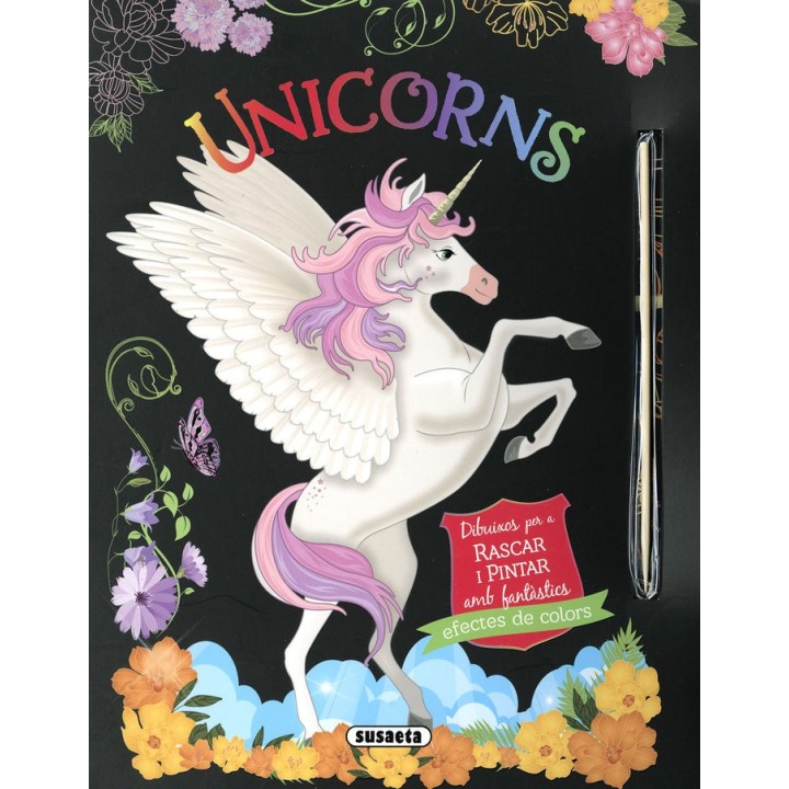 UNICORNS DIBUIXOS PER A RASCAR I PINTAR
