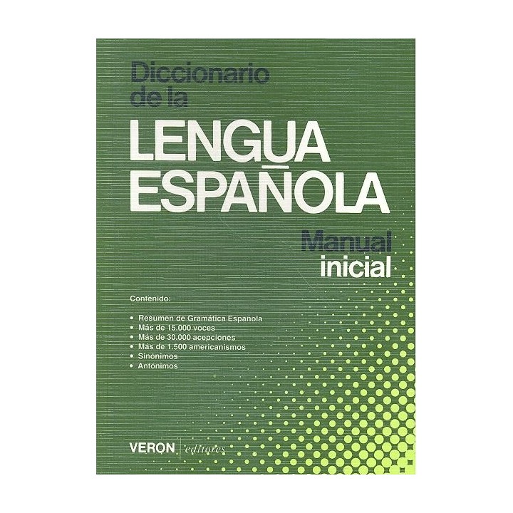 DICCIONARIO DE LA LENGUA ESPAÑOLA MANUAL INICIAL