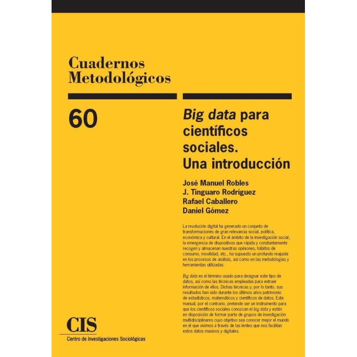 BIG DATA PARA CIENTIFICOS SOCIALES UNA IN
