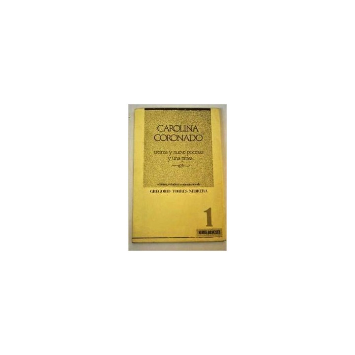 CAROLINA CORONADO 39 POEMAS