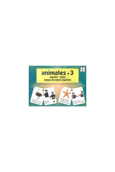 ANIMALES 3 ESPAÑOL INGLES LENGUA DE SIGNOS ESPAÑOLA