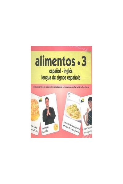 ALIMENTOS 3 BARAJA ESPAÑOL/INGLES SIGNOS