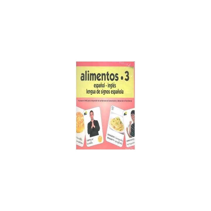 ALIMENTOS 3 BARAJA ESPAÑOL/INGLES SIGNOS