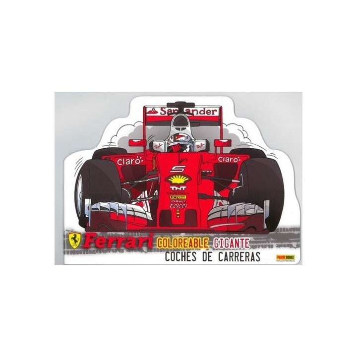 Coches de carreras Ferrari. Coloreable gigante